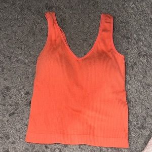 Bright orange ribbed tank top!! ALTARD STATE SIZE XS